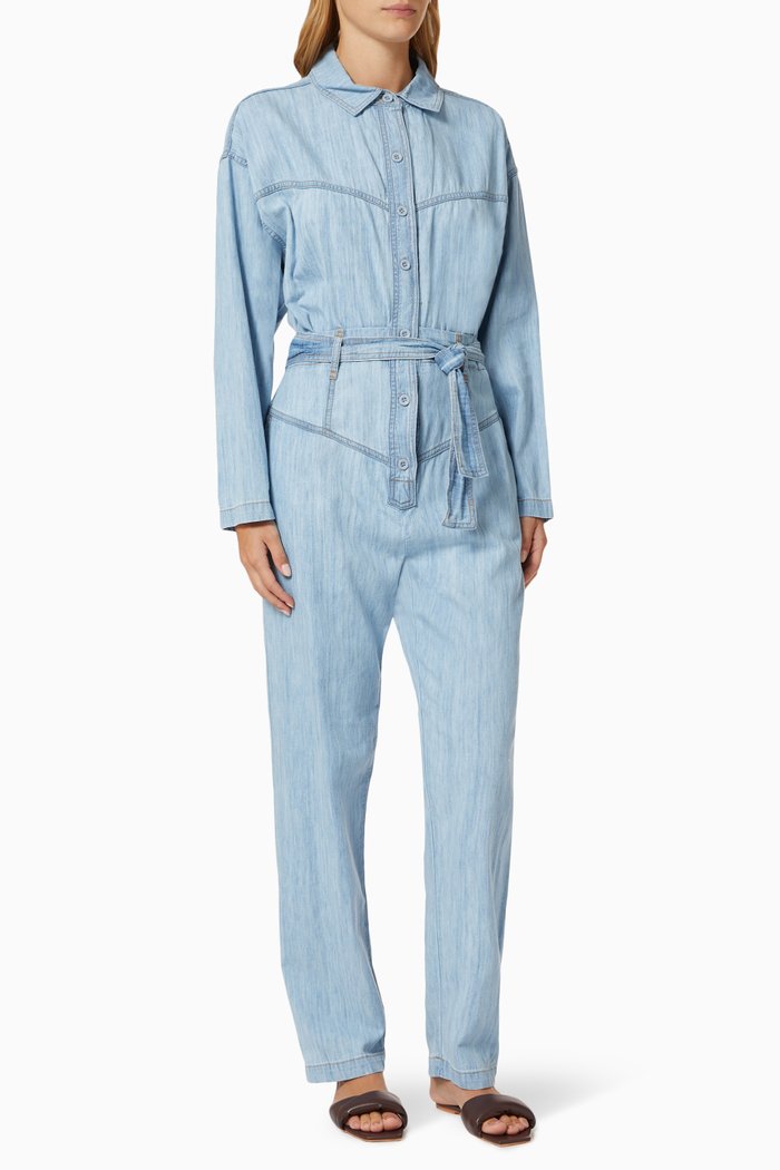 

Highland Jumpsuit in Cotton, Blue