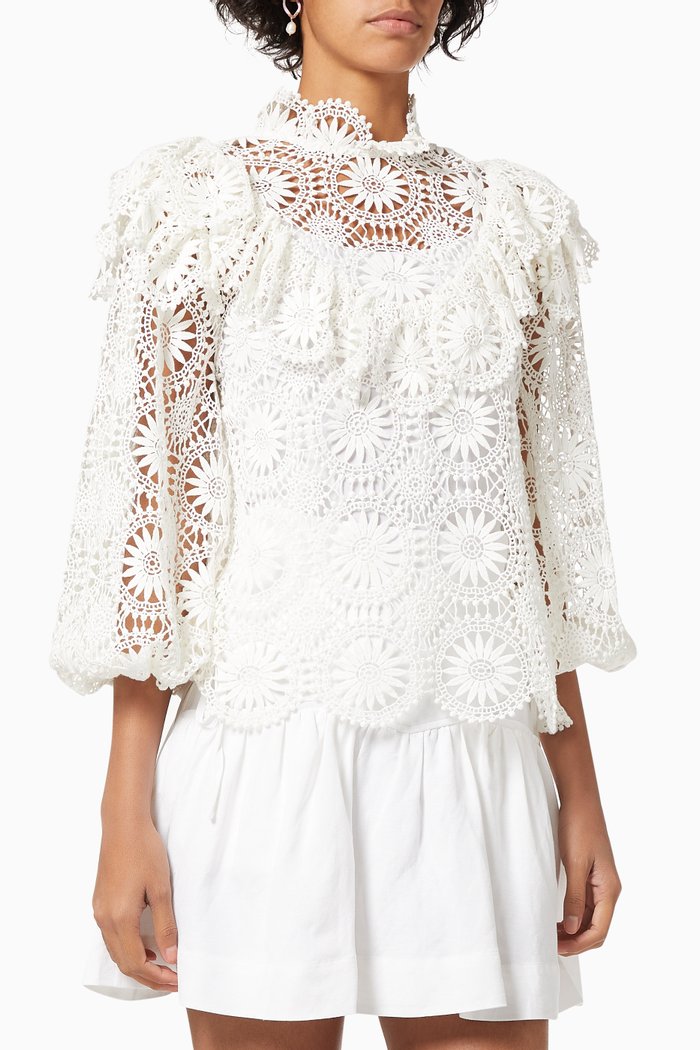

Osiris Sheer Top, White