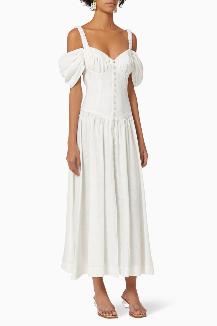 

Ada Corset Dress, White