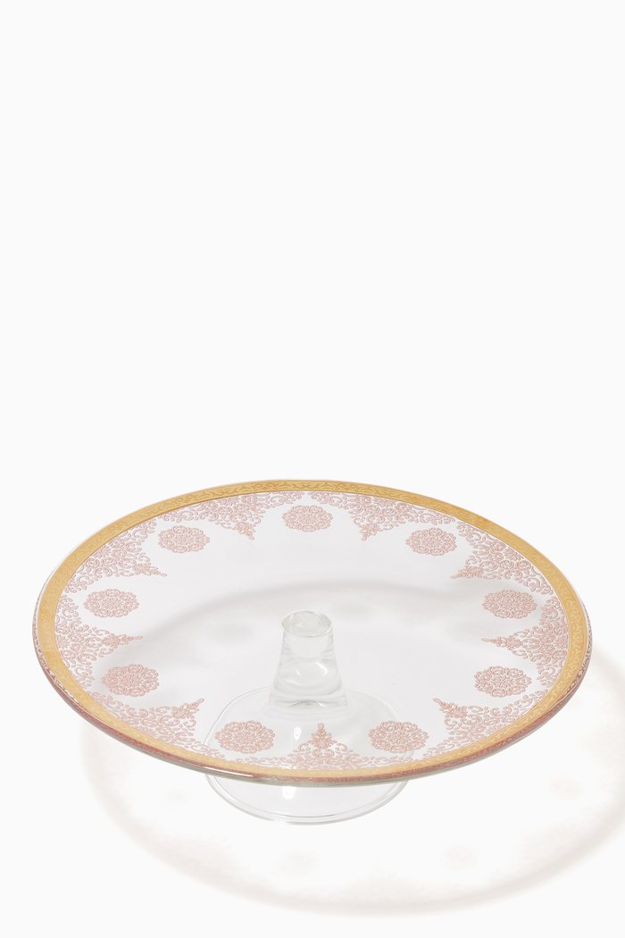 

Selena Footed Cake Plate, Pink