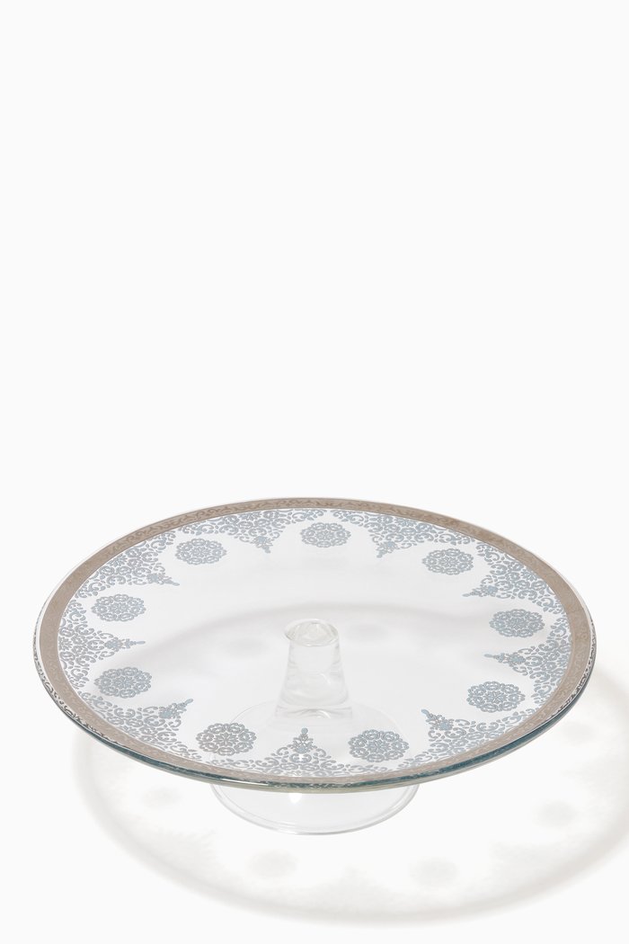 

Selena Footed Cake Plate, Blue