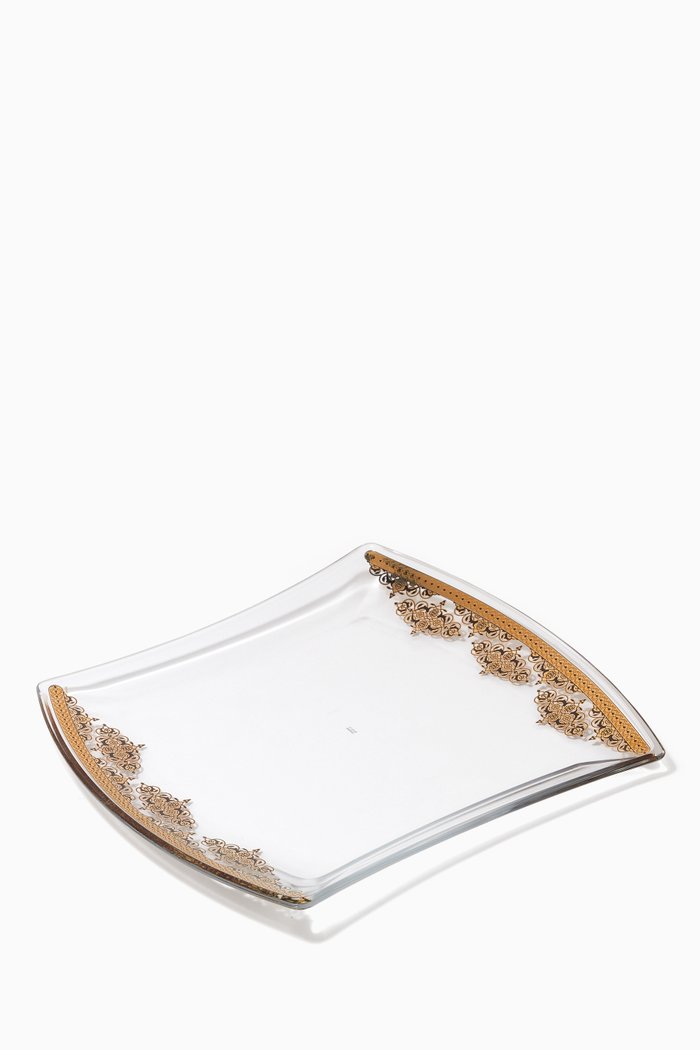 

Rayhan Large Serving Plate, Gold