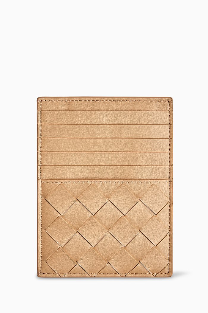 

Card Case in Intrecciato Nappa, Neutral