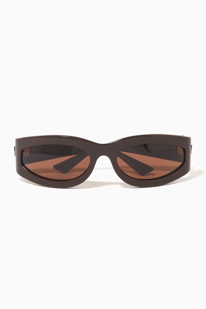 

Oval Sunglasses, Brown