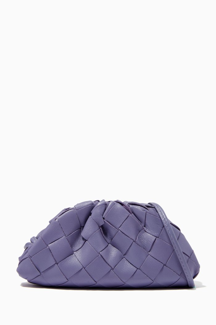 

Coin Purse in Intrecciato Nappa, Purple