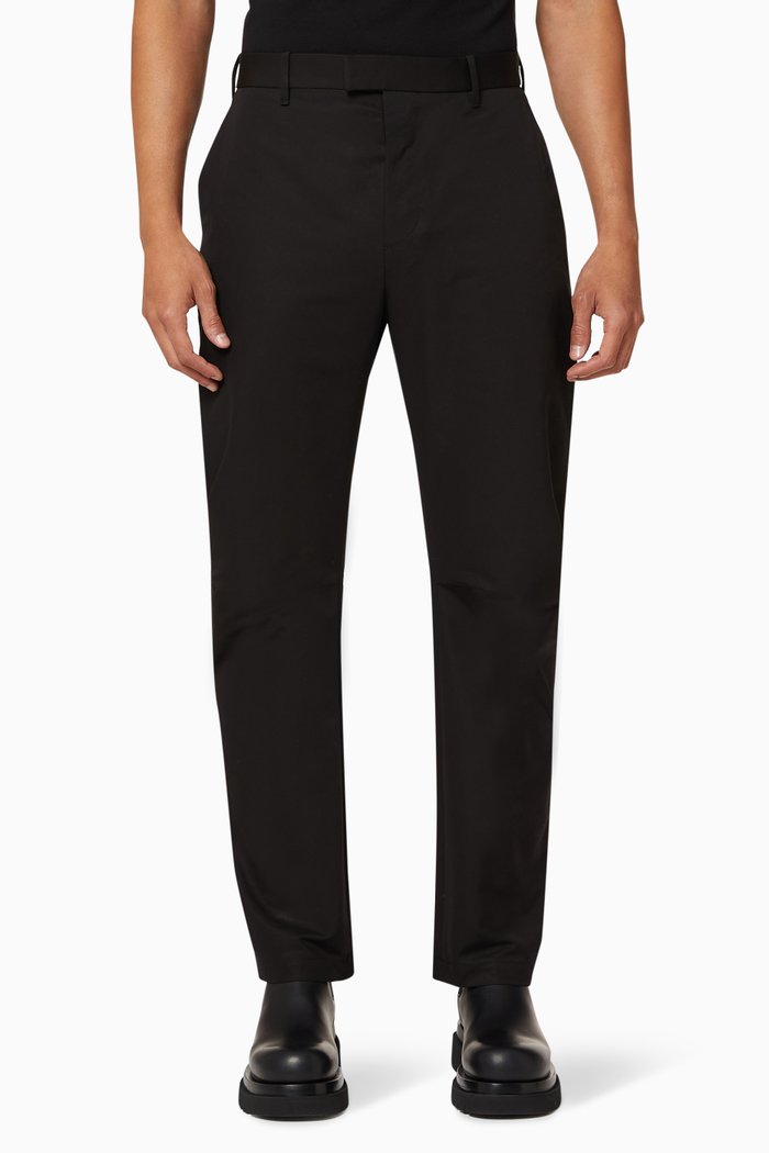 

Pants in Compact Cotton Faille, Black