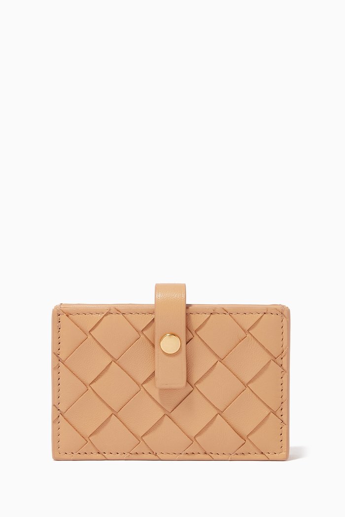 

Card Case in Intrecciato Nappa, Neutral