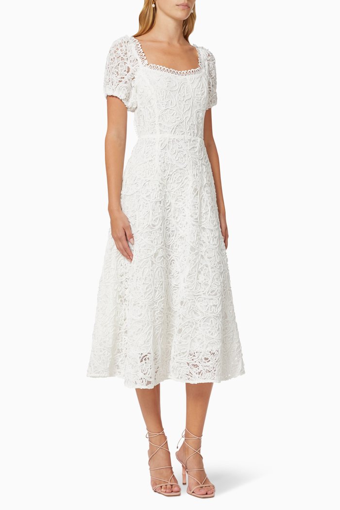 

Aten Midi Dress, White