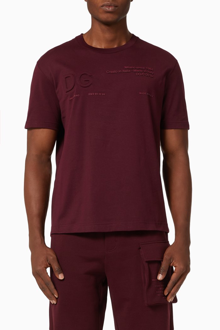 

DG T-shirt in Cotton Jersey, Red