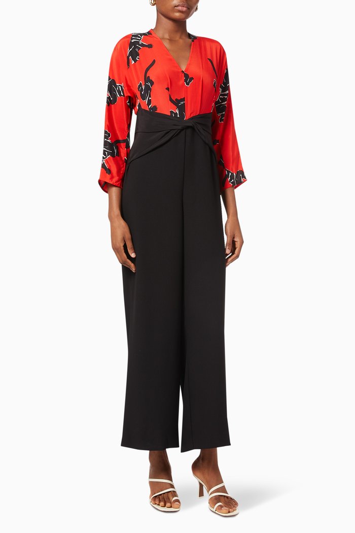 

Dokis Twill-blend Jumpsuit, Multicolour