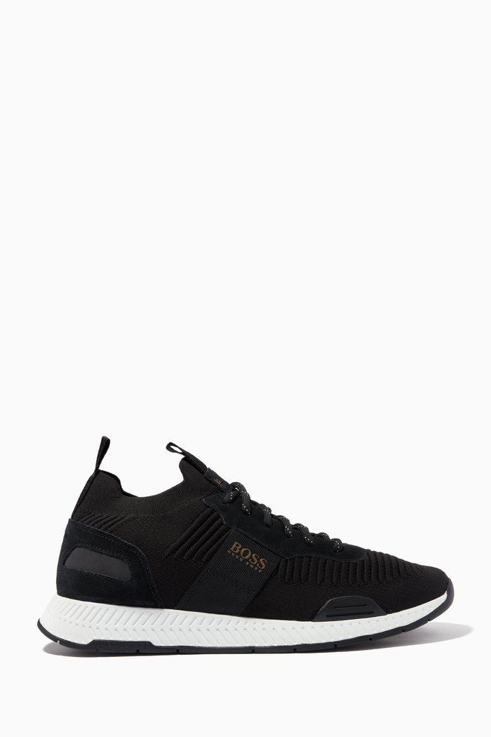 

Titanium Running Sneakers, Black