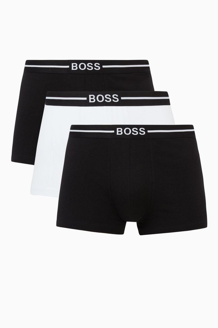 

Organic Cotton Logo Briefs, Set of 3, Black