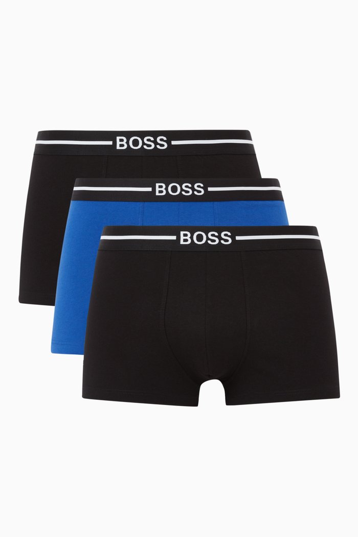 Organic Cotton Logo Briefs, Set of 3, Green