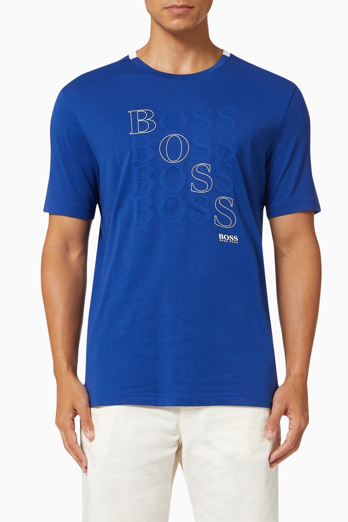 

Teeonic Logo T-shirt in Bionic Jersey, Blue