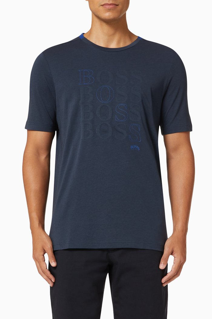 

Teeonic Logo T-shirt in Bionic Jersey, Blue