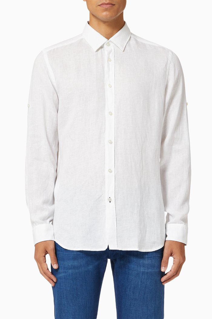 

Lukas Shirt in Cotton, White