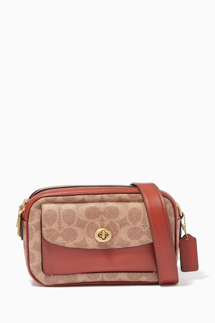 

Willow Camera Bag in Signature Canvas, Brown