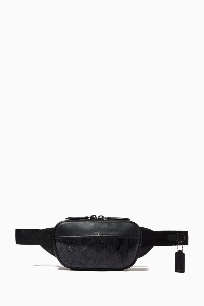 

Charter Mini Sling Bag in Signature Canvas, Grey