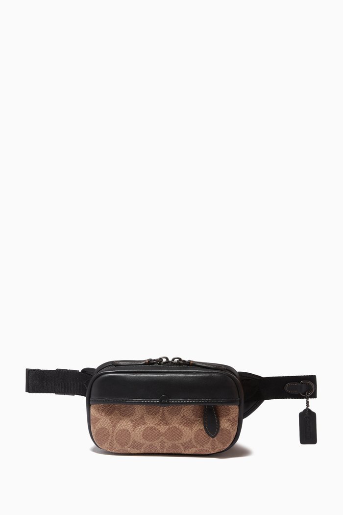 

Charter Mini Sling Bag in Signature Canvas, Neutral