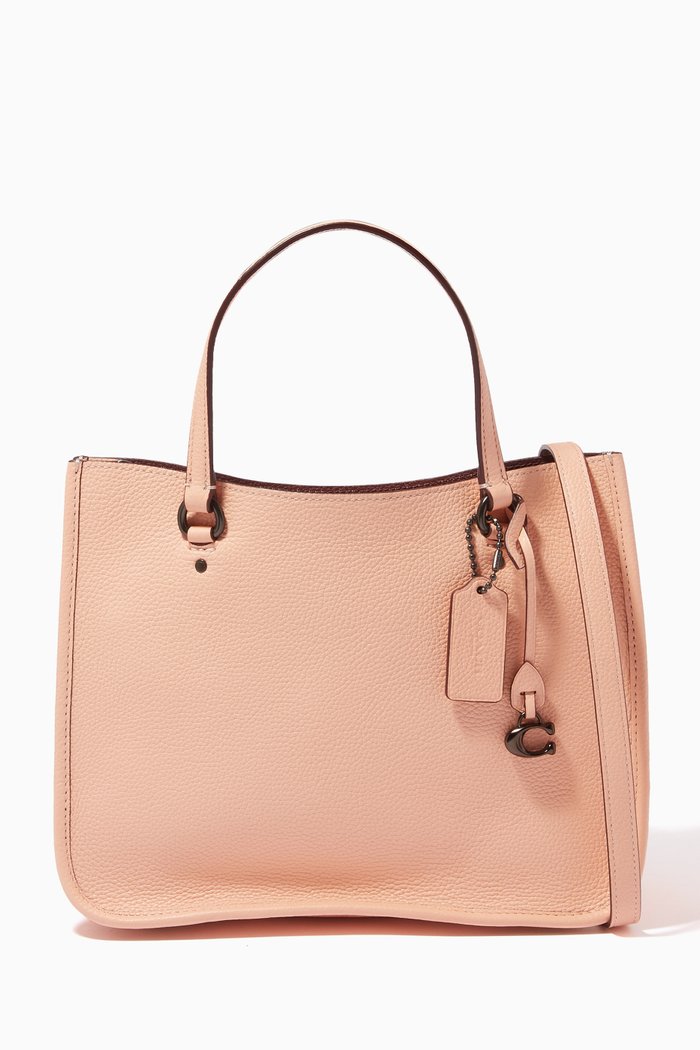 Tyler Carryall in Pebbled leather, Pink