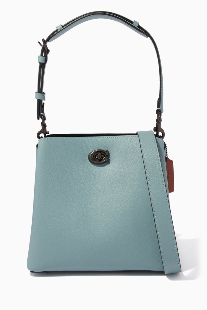 

Willow Bucket Bag in Colour-block Leather, Multicolor