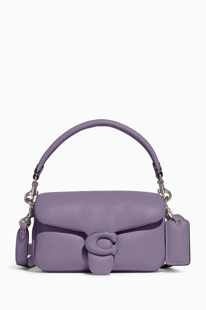 

Pillow Tabby Shoulder Bag 18 in Nappa Leather, Purple