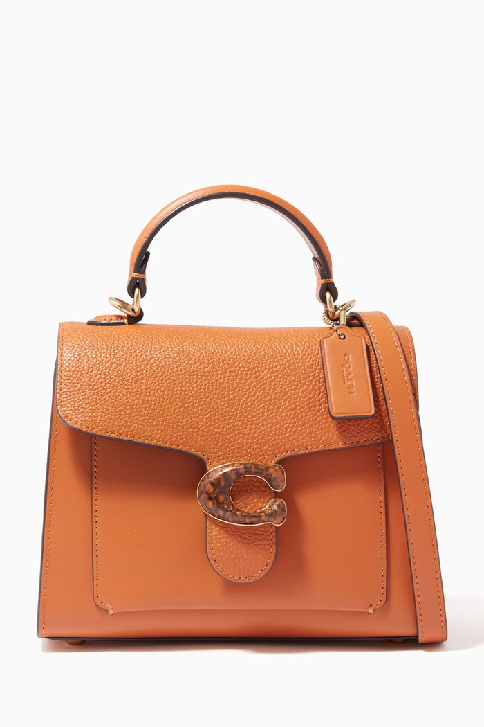 

Tabby Top Handle 20 with Snakeskin Detail, Neutral
