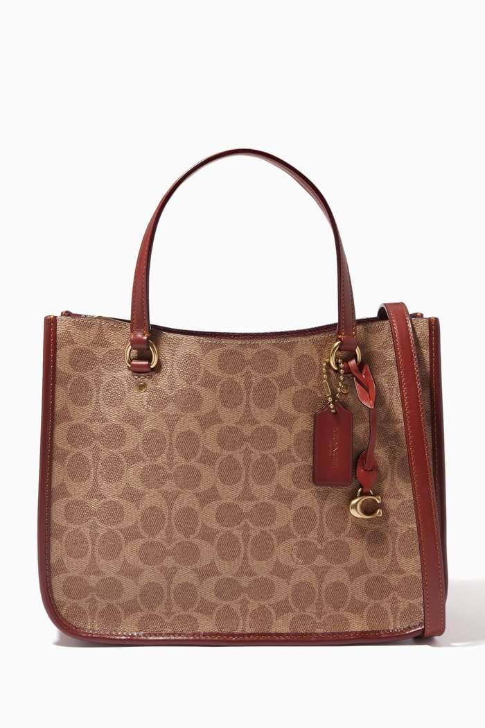 

Tyler Carryall in Signature Canvas & Leather, Brown