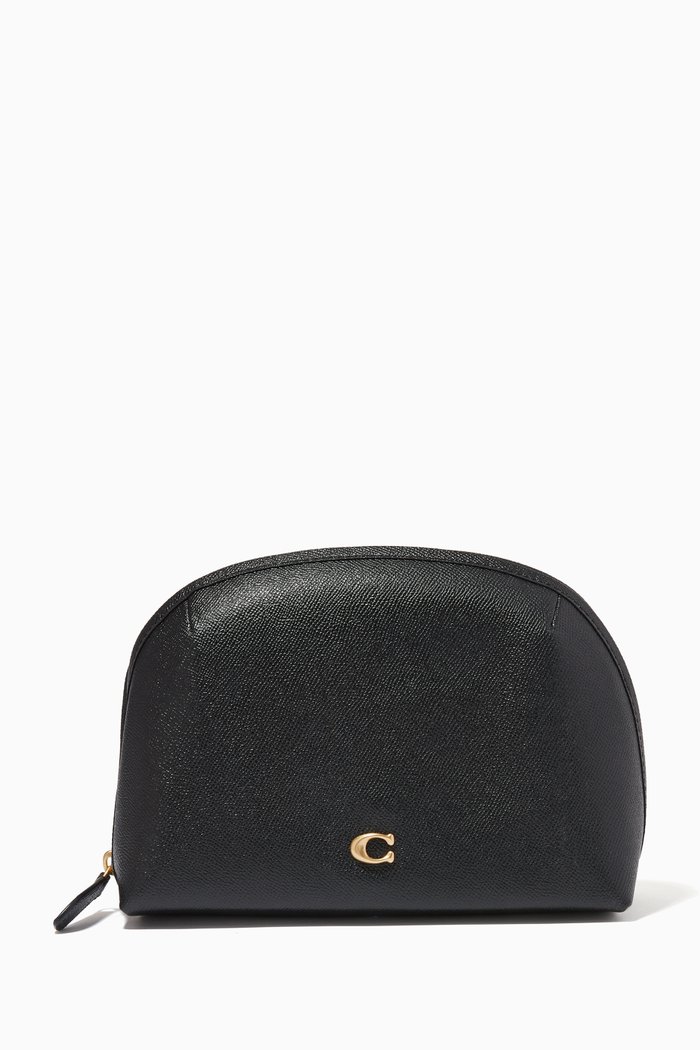 

Julienne Cosmetic Case 22 in Leather, Black