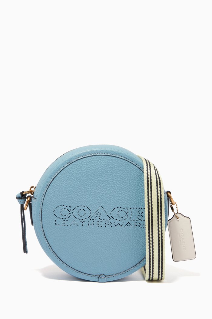 

Kia Circle Bag in Pebbled Leather, Multicolour