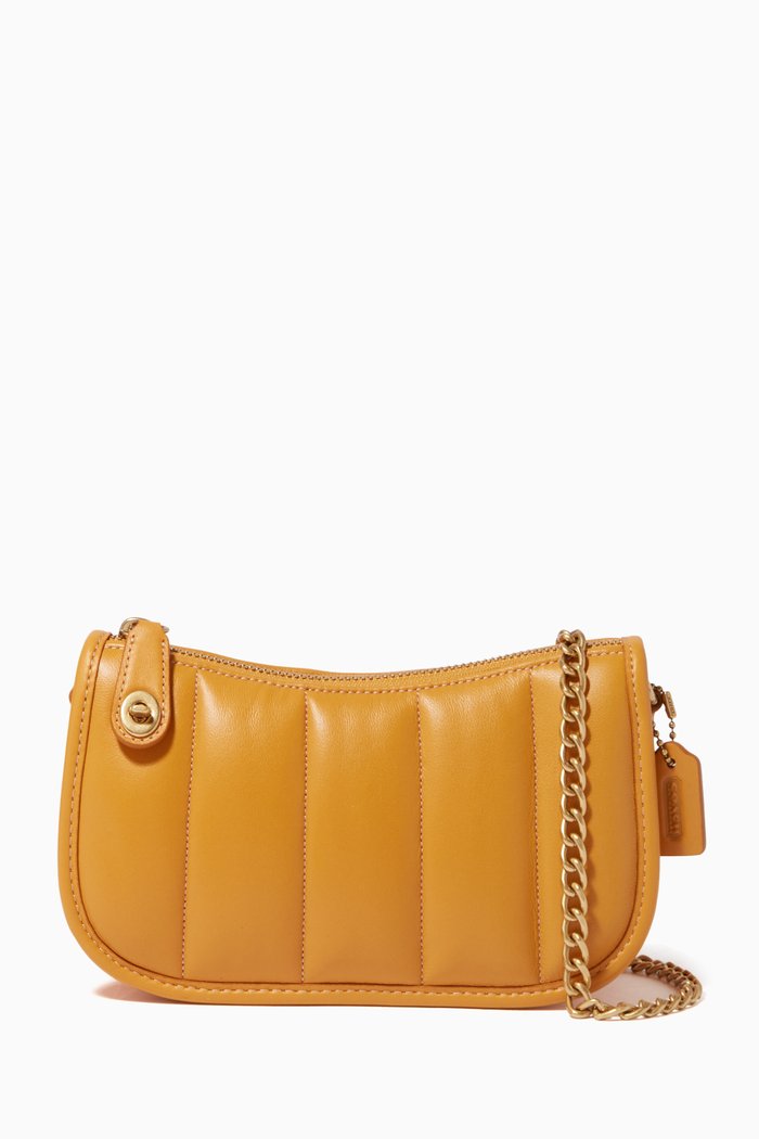 

Swinger 20 Bag with Quilting in Nappa, Yellow