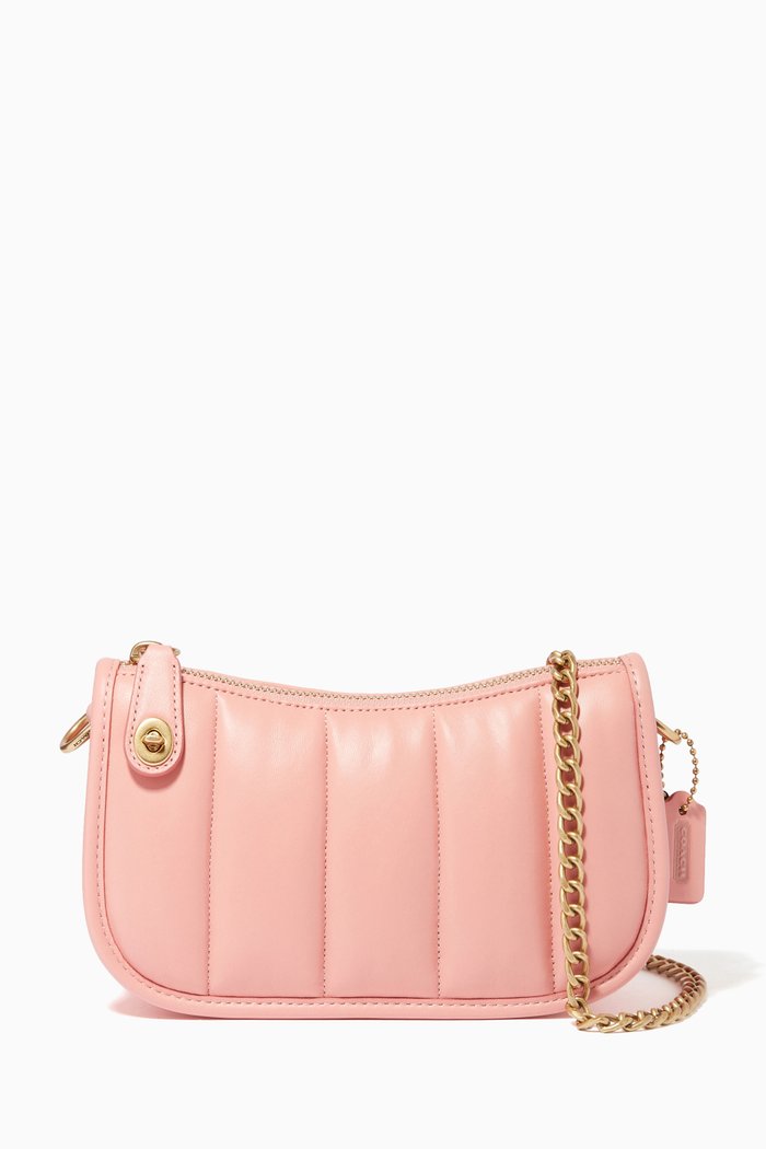 

Swinger 20 Bag with Quilting in Nappa, Pink