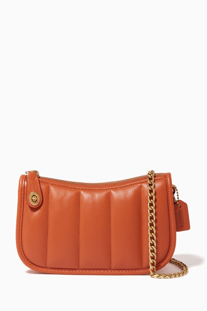 

Swinger 20 Bag with Quilting in Nappa, Red