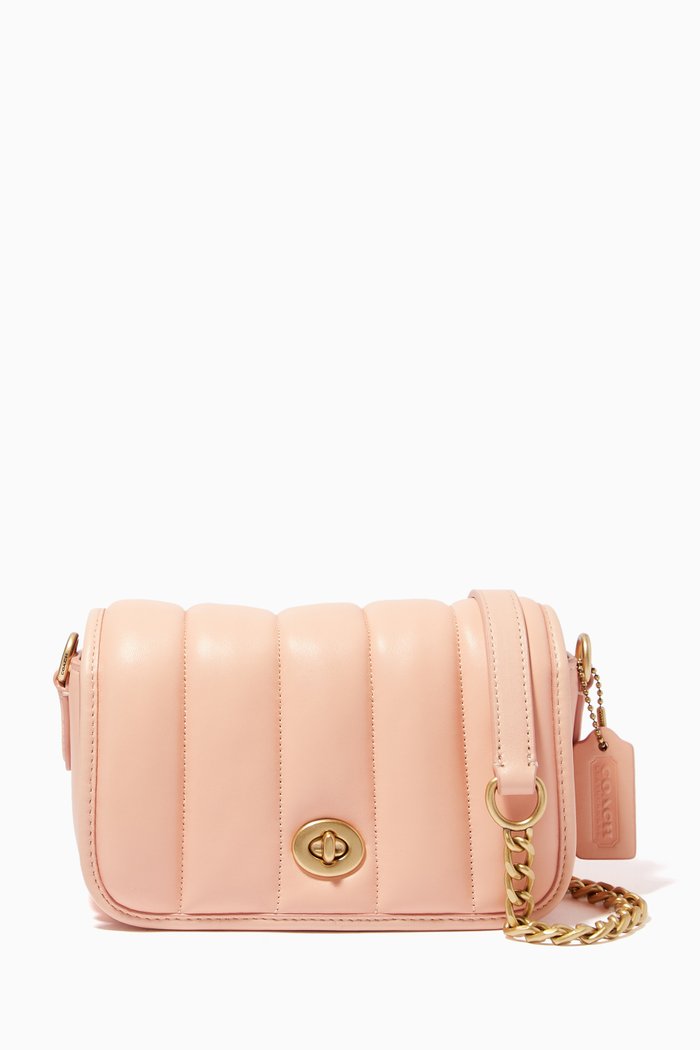 

Dinky 18 Bag with Quilting, Pink