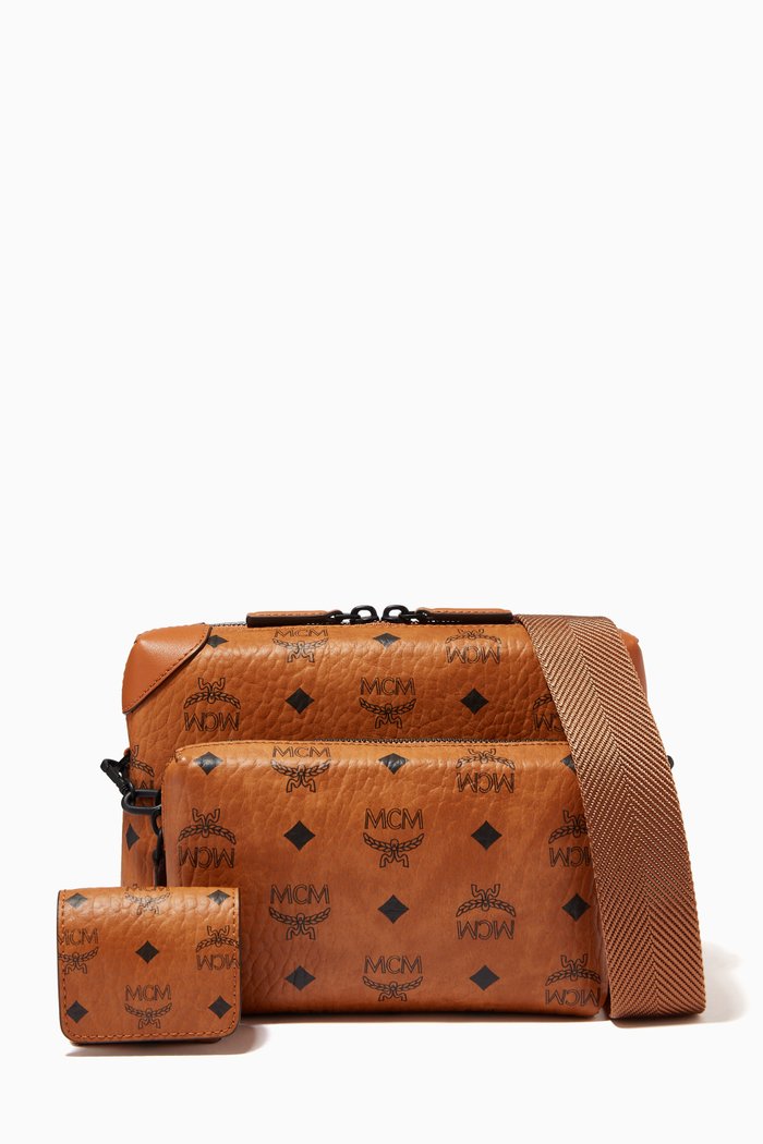 

Small Soft Berlin Multifunction Crossbody in Visetos, Brown