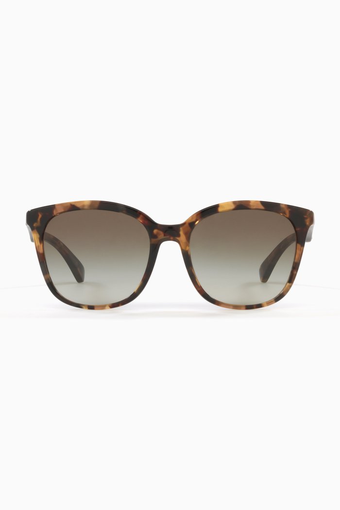 

Cat Eye Oversized Sunglasses in Acetate, Brown