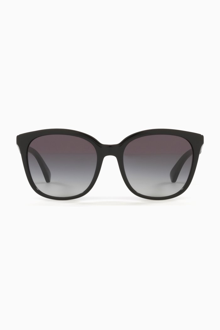 

Cat Eye Oversized Sunglasses in Acetate, Grey