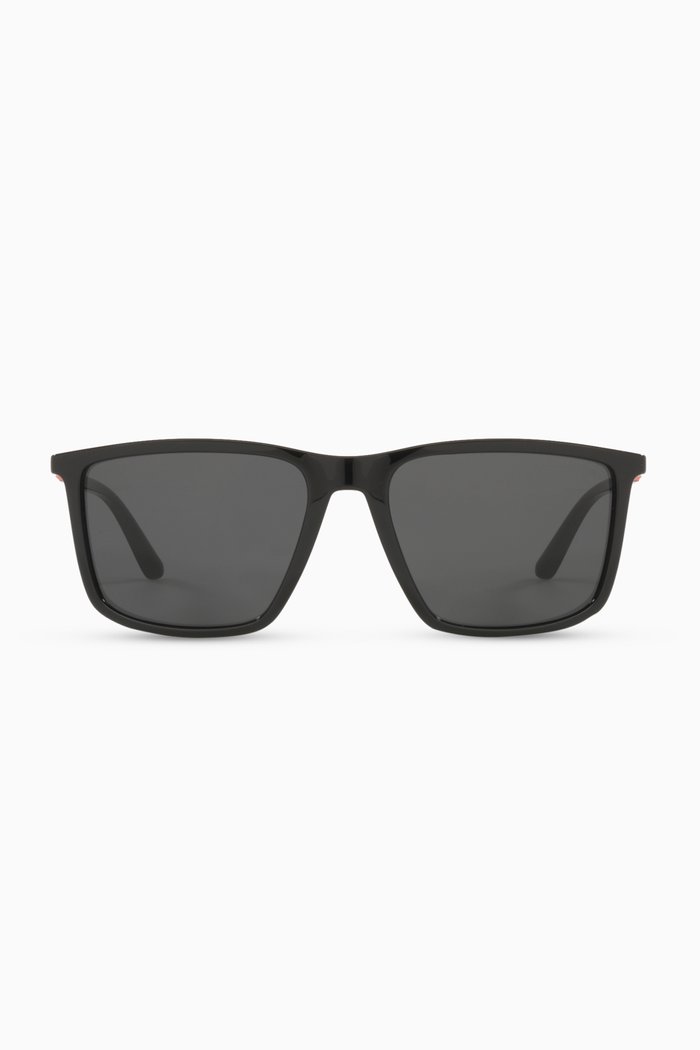 

D Frame Sunglasses in Acetate, Grey