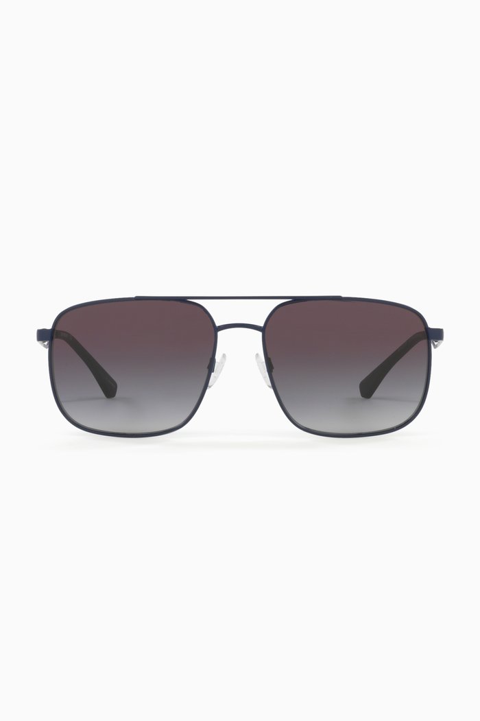 

Aviator Sunglasses in Steel, Blue