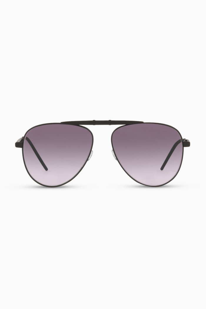 

Aviator Sunglasses in Titanium, Blue