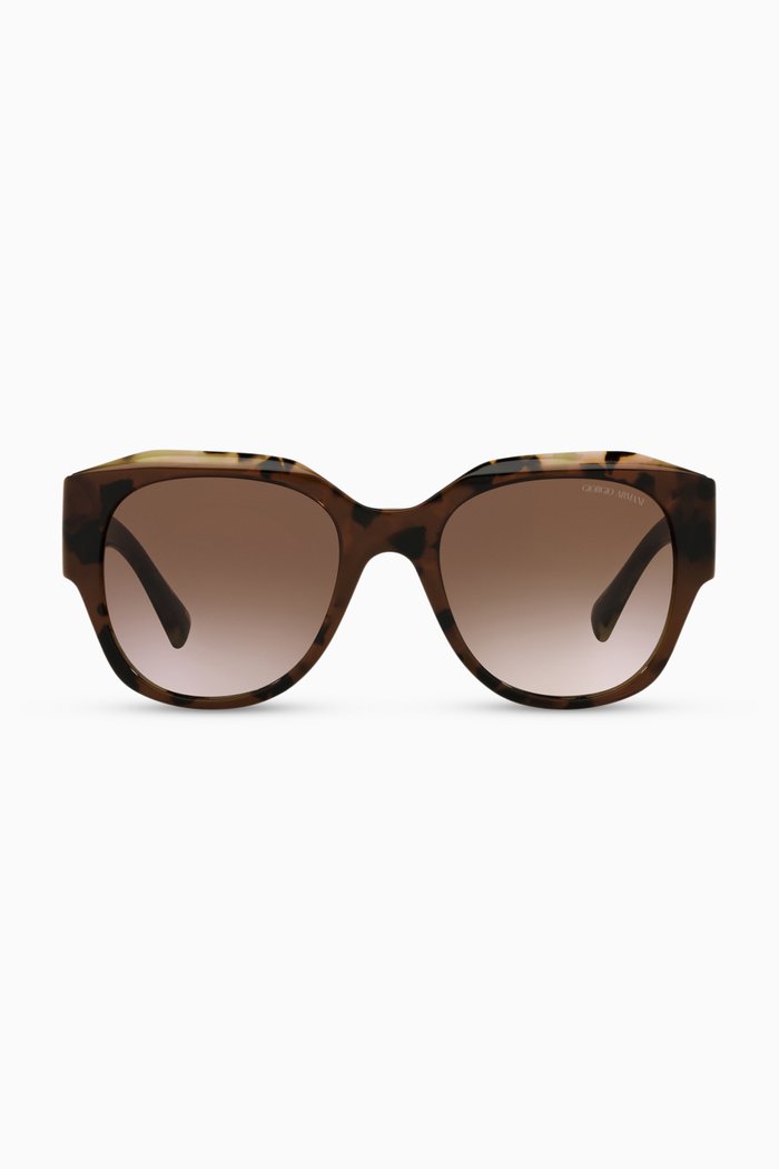 

D-Frame Sunglasses in Acetate, Brown
