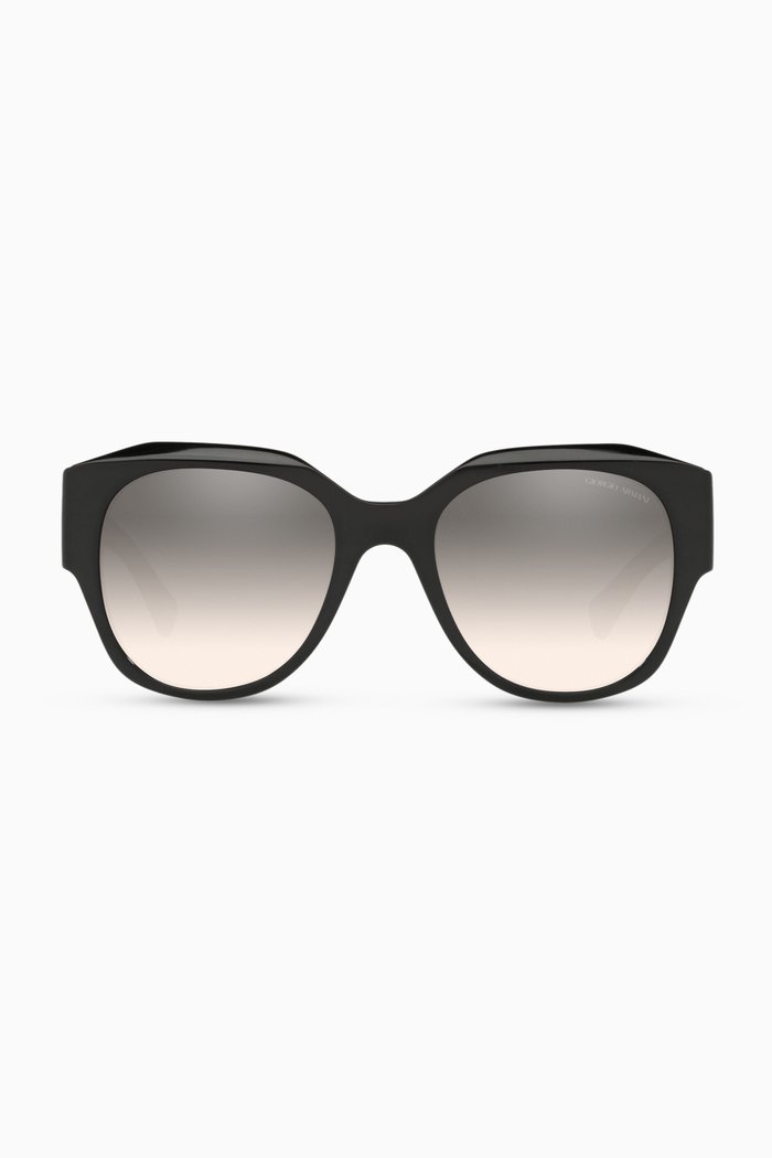

D-Frame Sunglasses in Acetate, Grey