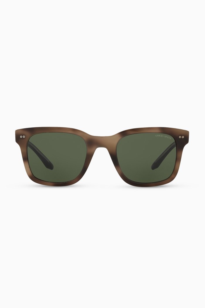 

D Frame Sunglasses in Acetate, Green