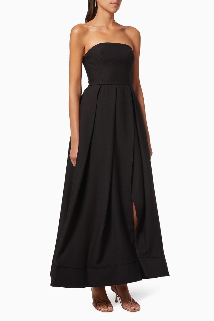 

Longterm Strapless Gown, Black