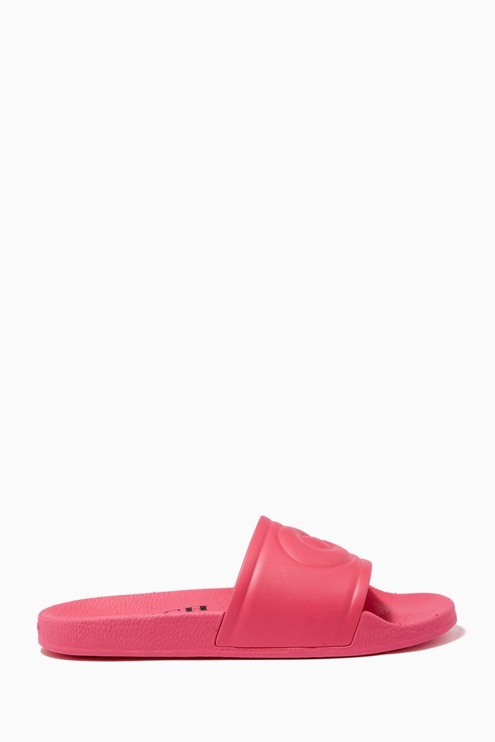

Ulla Slides in Rubber, Pink