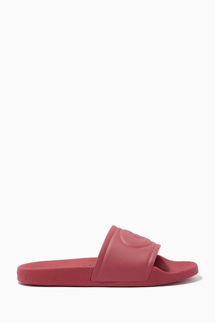 

Ulla Slides in Rubber, Red