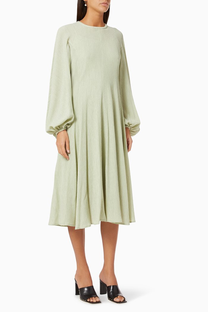 Inga Dress in Lyocell, Green