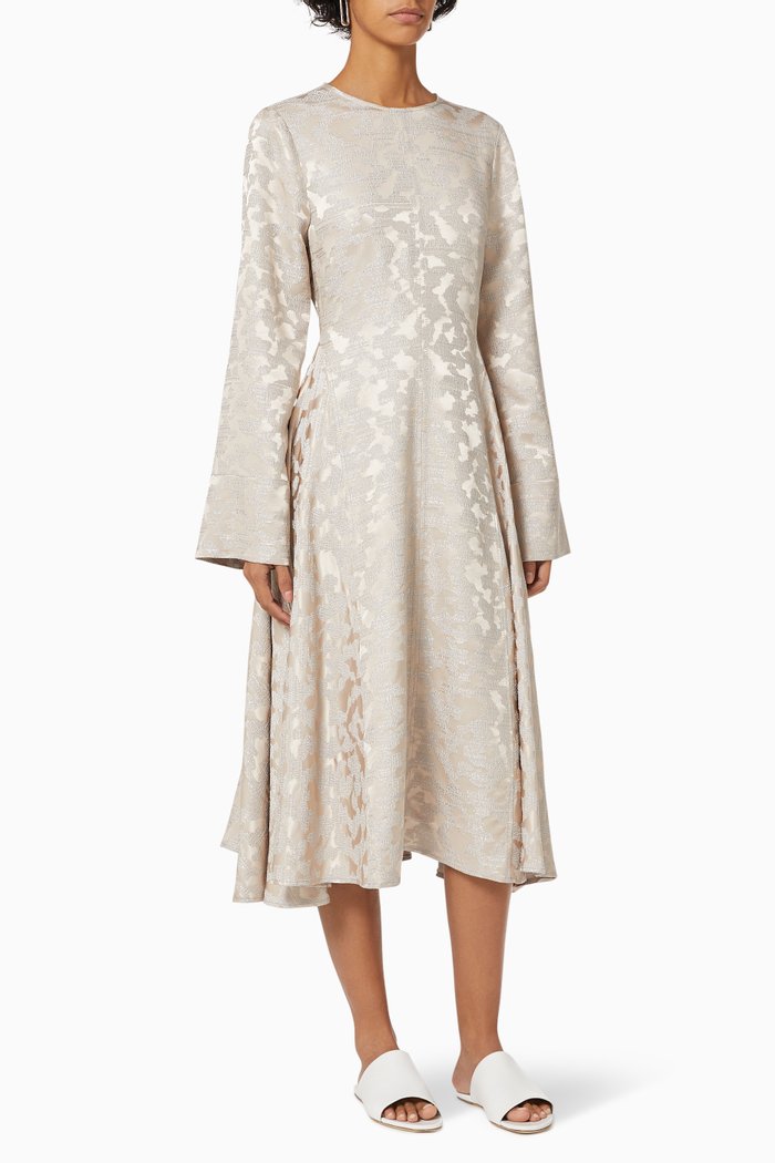 

Alisha Jacquard Dress, Neutral