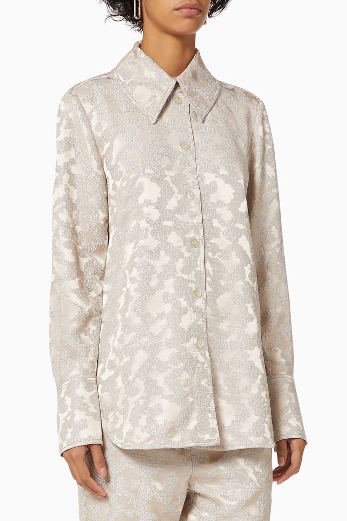 

James Jacquard Shirt, Neutral