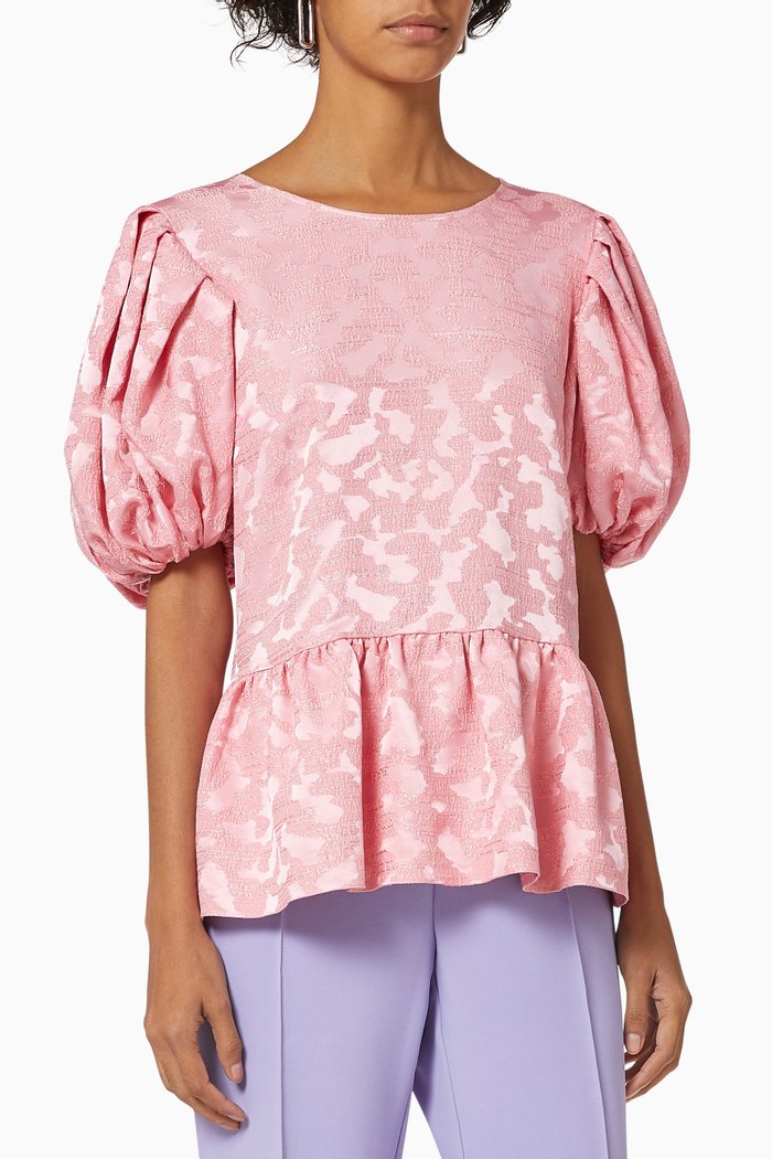 

Miren Jacquard Top, Pink